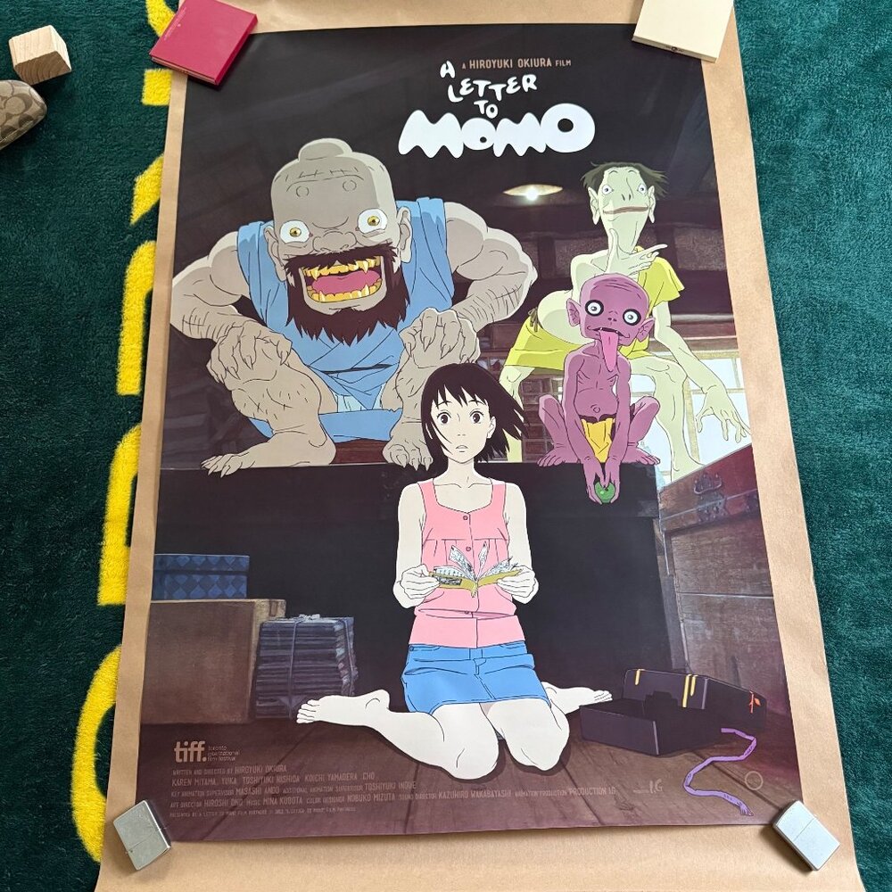 A Letter To Momo Japanese Anime One Sheet Poster W/ Authentication 2013